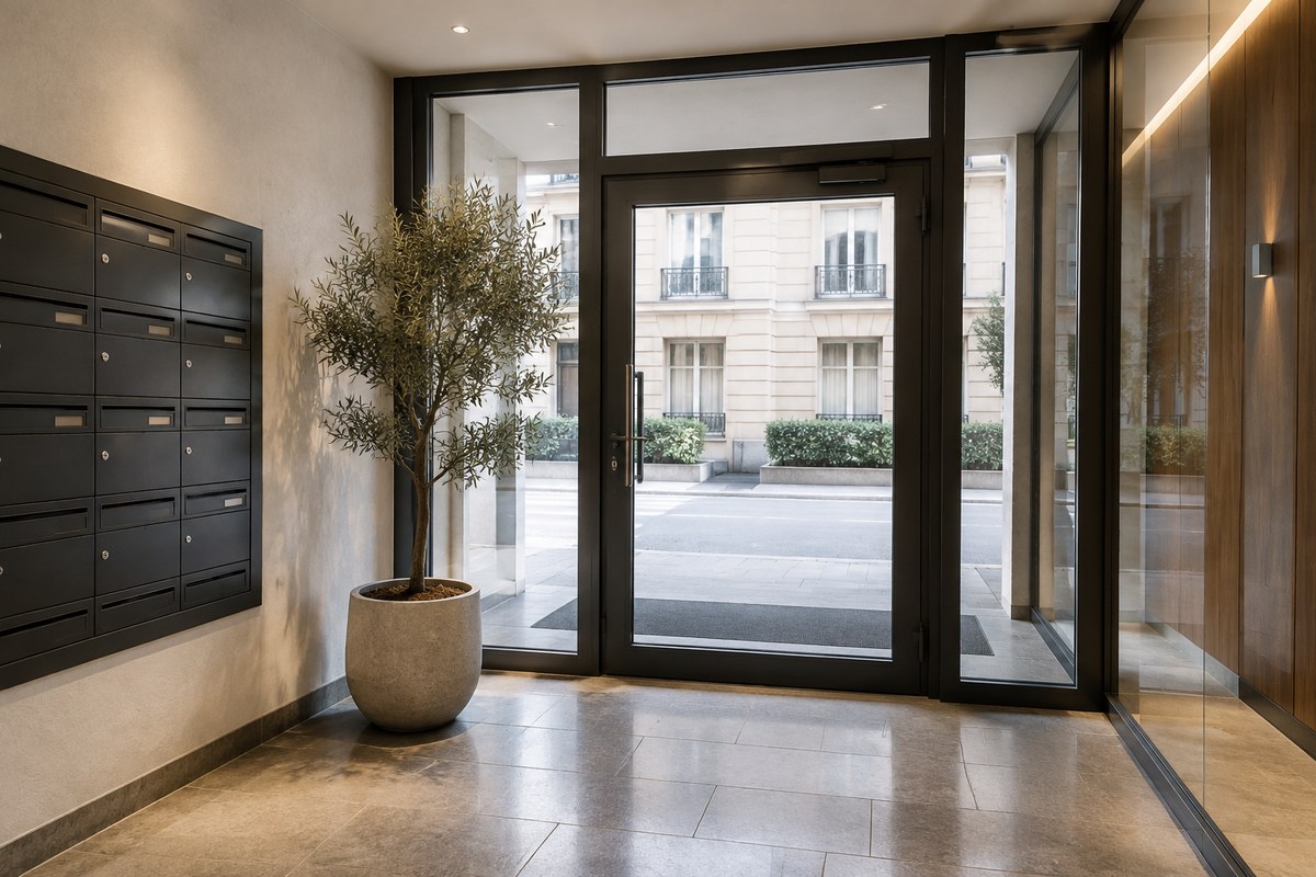 Office entrance lobby